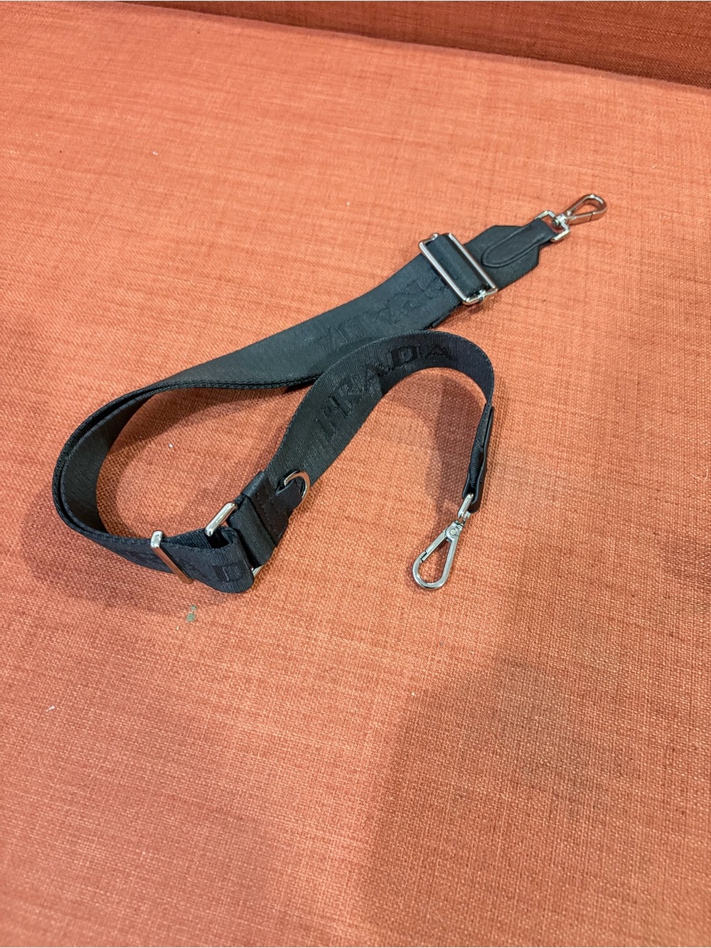 Prada black Adjustable Crossbody Strap for Men